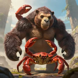 epic professional digital art of anthropomorphic 🦣🦀,best on artstation, cgsociety, wlop, Behance, pixiv, astonishing, impressive, outstanding, epic, cinematic, stunning, gorgeous, concept artwork, much detail, much wow, masterpiece.