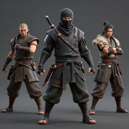 3 d render rpg game character ninja 8 k unreal engine 5