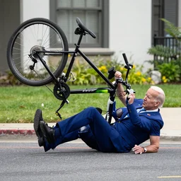 joe biden falls of a bicycle