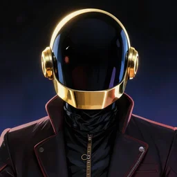 portrait of Alpha from Daft Punk, dramatic lighting, illustration by Greg rutkowski, yoji shinkawa, 4k, digital art, concept art, trending on artstation