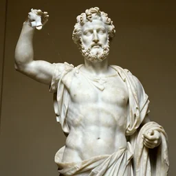robin williams as a greek marble statue