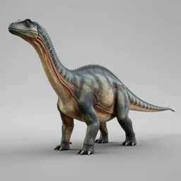 a 3 d model of a iguanodon found in the game files of death stranding