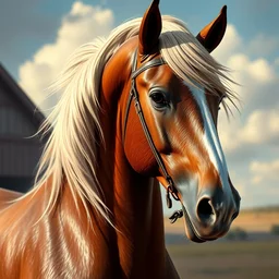 beautiful arabian horse, lowbrow, matte painting, 3 - d highly detailed, in the style of thomas kinkade,