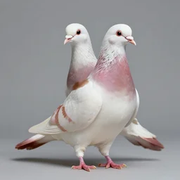 beautiful humanized pigeon - girl, in full growth, studio shot in style, professional photographer, many details, super realistic, high quality, 8 k