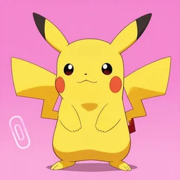 a paperclip pikachu