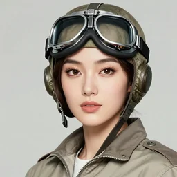 portrait of a female aviator, wearing aviator goggles, beautiful, elegant, an ultrafine hyperdetailed illustration by kim jung gi, and moebius, jean gireaud, intricate linework, detailed faces, super sharp focus, bright colors, octopath traveler, final fantasy, unreal engine 5, central composition,