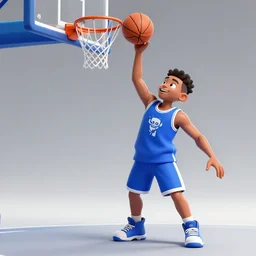 Space Jam Basketball Monsters Slam dunking on Jaden Smith