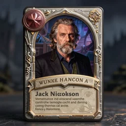 Jack Nicholson as a Hearthstone Card