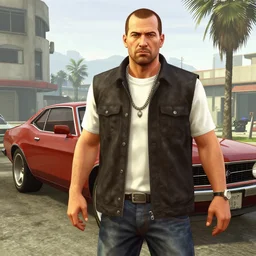 screenshot of gta : san andreas, realistic painting, high definition, digital art, matte painting, very detailed, concept art, pixiv, deviantart, artstation, illustration, realistic