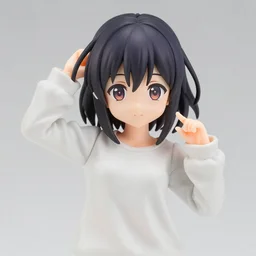 complete figure of cereal wearing a comfy blouse, personification, tsurime eyes, tareme eyes, eyes by kon satoshi, pvc figure, dynamic pose, featured on amiami, beautiful composition, 4 5 mm, f 2, full frame camera, high detail