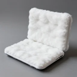 laptop made out of cotton, cotton material, fabric, soft, 33mm