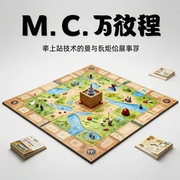 advertisement photo of an incredible tabletop game in the style of M. C. Escher