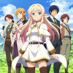 isekai masterpiece by mandy jurgens, irina french, rachel walpole, ross tran, illya kuvshinov, waterhouse, and alyn spiller of an anime elf girl