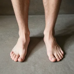 man whos limbs are all feet and his head is a foot