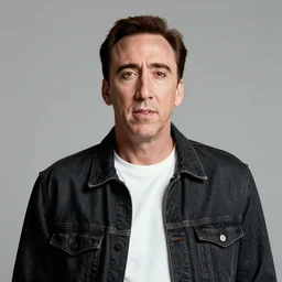 a film poster of grease with Nicolas cage, realism, film grain