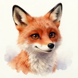 water color on paper, foxy animatronic portrait, highly detailed, artstation, masterpiece, award - winning,