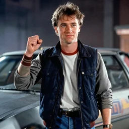 film still of Elijah Wood as Marty McFly in Back to the Future 1985
