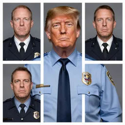 lapd jail police identity photoshot of trump