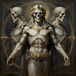 digital _ painting _ of _ greek god of death _ by _ filipe _ pagliuso _ and _ justin _ gerard _ symmetric _ fantasy _ highly _ detailed _ realistic _ intricate _ port