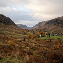 beautiful autumnal scottish valley view by tyler edlin