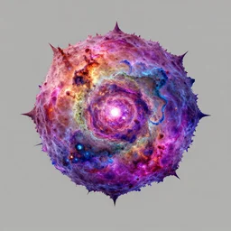colorful supernova, 3 d render