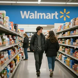 black Friday at Walmart war 2022, realistic, cinematic