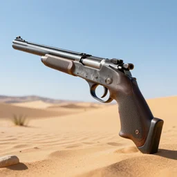 3d render of a desert eagle gun, 8k, ultra HD