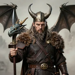 viking with the head of a dragon