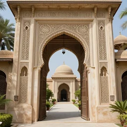 gateway to magical land, arabic, highly detailed, intricate, french rococo