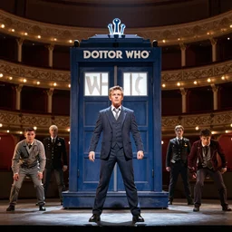 photo of a performance of doctor who the opera in florence, italy