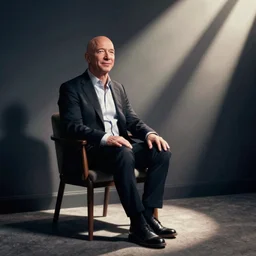 jeff bezos sitting as professor charles xavier xmen
