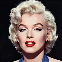 digital illustration of face portrait Marilyn Monroe by Patrick Nagel artist