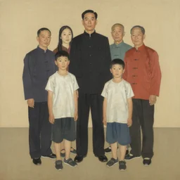 revolutionary leader family, chinese contemporary art, zhang xiaogang