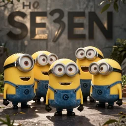 the movie se7en starring minions, movie still, directed by David fincher