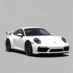 abstract advertising illustration for the porsche 9 1 1