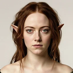 emma stone as gollum, elegant portrait by sandro botticelli, detailed, symmetrical, intricate