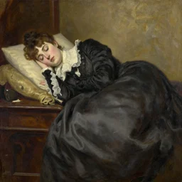 or in that sleep of death what dreams may come,, victorian, oil