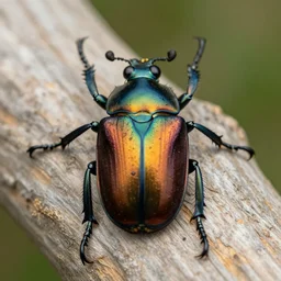 a beautiful colorful beetle coleoptera ( ( ( by gustave boulanger ) ) )