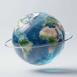 Photo Of A planet Made Out Of Glass