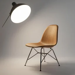 fractal style charles and ray eames chair studio light