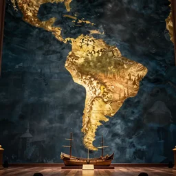 Discovery of America by the shop Santa Maria