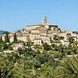 hillside village in provence