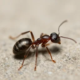 a macro photo of an ant,