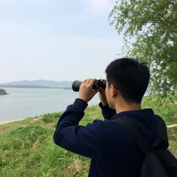 not far away can be seen without binoculars
