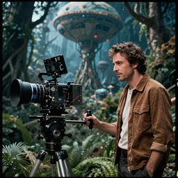 first official image from paul thomas anderson's new space opera film starring pedro pascal on an alien forest planet. shot on alexa mini, stunning cinematography, filmgrain, kodak vision 2 0 0 t, shot composition