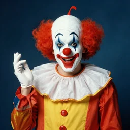 a portrait of bozo the clown by alex ross