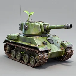 armored sci fi tank from plants idea 2