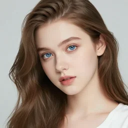 beautiful gorgeous cute Kpop European girlfriend blue eyes