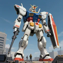 engineers building a giant mecha, art by Fenton Joe, trending on artstation