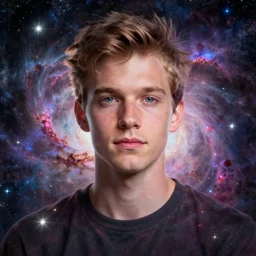 a portrait, art by james jean, cosmic nebulae,